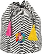 Resim Depesche 10977 Sırt Çantası Çekme Bantlı TOPModel Siyah ve Beyaz, yakl. 26 x 17 x 36 cm 