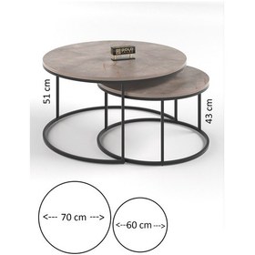 Resim Orta Sehpa Ve Zigon Sehpa Set İkili Lüx C Zigon Gordion Diğer 
