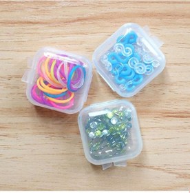 Resim 5 Adet Mini Saklama Kutusu Plastik Küçük Kare Kutular Ev Depolama Araçları Balık Oltası Durumda Şeffaf Kaplama Konteyner Takı Depolama Aksesuarları 