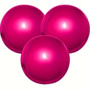 Resim 3 adet 152.4 cm ve 81.28 cm Ateş Pembe Metalik Folyo Balonlar - Dayanıklı Helyum Hazır Büyük Parti Süslemeleri Doğum Günleri, Yıldönümleri için, İç/Dış Mekan Etkinlikleri, Etkinlik Dekorasyonları | Şenlikli Çekicilik | Pürüzsüz Yüzey, Doğum Günü Balonları 