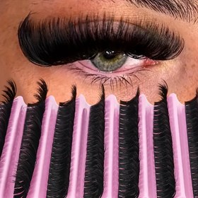 Resim 200 Küme Rus Çizgi 3D Sahte Mink Kirpikler, 0.05mm Kalınlık, D Kıvır, Karışık Uzunluklar 10-18mm, Doğal ve Anime Stilleri, Başlangıçlar İçin Yeniden Kullanılabilir DIY Kirpik Uzantıları, düğün, Paskalya, müzik festivalleri, Anneler Günü Noel hediyesi 