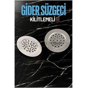 Resim ModaCar Kilitlenebilir Metal Lavabo Evye Süzgeci 2 Adet 