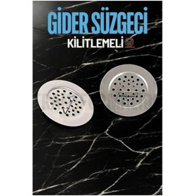 Resim ModaCar Kilitlenebilir Metal Lavabo Evye Süzgeci 2 Adet 