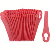 Resim 50/100/300 adet Plastik Çim Biçme Bıçağı, Dış Mekan Avlusu ve Bahçe Düzeltme Elektrikli Güç Aracı Yedek Parçaları 