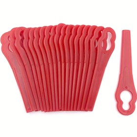 Resim 50/100/300 adet Plastik Çim Biçme Bıçağı, Dış Mekan Avlusu ve Bahçe Düzeltme Elektrikli Güç Aracı Yedek Parçaları 