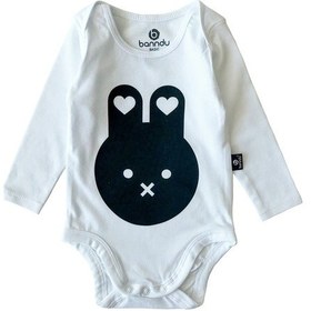 Resim Banndu Bebek Body - Mini Rabit Beyaz 