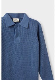 Resim Defacto Erkek Bebek Polo Yaka Triko Kazak F2441a525wnbe418 Mavi 