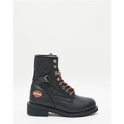 Resim Harley Davidson New Worker Kadın Siyah Deri Bot 