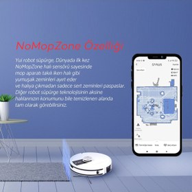 Resim Yui S7 Plus Akıllı Çöp Istasyonlu Robot Vacuum & Mop Süpürge Beyaz(YUI TÜRKİYE GARANTİLİ) 
