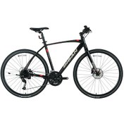 Resim Bisan Trx 8600 Deore 30 Vites 54cm Metalik Parlak Siyah Kırmızı Şehir Bisikleti 