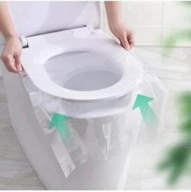 Resim Hakay Tek Kullanımlık Hijyenik Klozet Kapağı Örtüsü - 50 Adet 