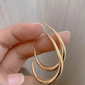 Resim Kadınlar için Şık Minimalist Su Damlası Küpeler - Şık Çinko Alaşım Sallantılı Takı, Ona Mükemmel Hediye 