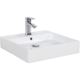 Resim Creavit Next 50 x 50 CM Setüstü Düz Kare Lavabo N x 255 