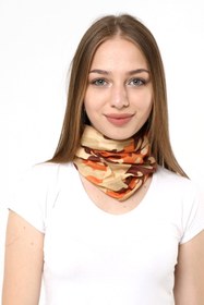 Resim Buff Dikişsiz Boyunluk Maske Baf Bandana Saç Bandı Kamp Aksesuar Kamuflaj Kahverengi 