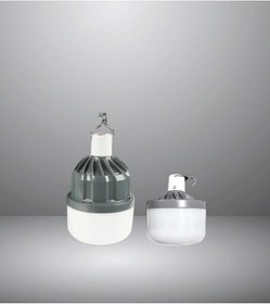 Resim 80 Watt Usb Şarjlı Kamp Ampulü - Kancalı Kamp Çadır Lambası 6500k Teleskopik 