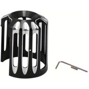 Resim Dashanshop Harley Davidson Yağ Filtre Kapağı Siyah Alüminyum Reusable Grid Desen 