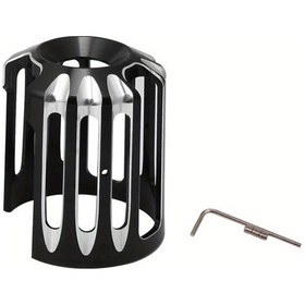 Resim Dashanshop Harley Davidson Yağ Filtre Kapağı Siyah Alüminyum Reusable Grid Desen 