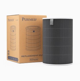 Resim Purmed Filter Xi aomi Smart Air Purifier 4 Uyumlu Gri HEPA + Karbon Filtre - RFID - Yüksek Verimli Filtre 