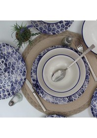 Resim Snake 48 Parça Yemek Takımı Mavi 