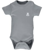 Resim Bebetto Orme Pamuklu Kısa Kollu Bebek Body Ay Ayıcık bear t2624 