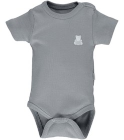 Resim Bebetto Orme Pamuklu Kısa Kollu Bebek Body Ay Ayıcık bear t2624 