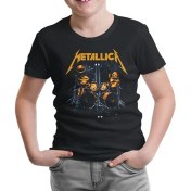 Resim Llord T-Shirt Llordd T-Shirt Metallica - Sticks Siyah Çocuk T-Shirt 