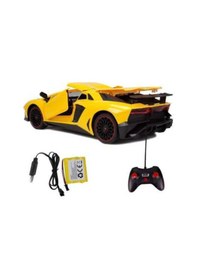 Resim Lamborghini Aventador Uzak. Kumandalı Araba, Sarı, Kırmızı, Turuncu Şarjlı, Er-lm20 Turuncu 