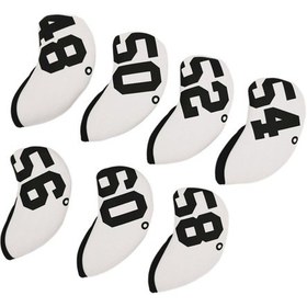 Resim 1/2 7 Adet Golf Sopası Başlığı Koruyucu Demir Başlığı Koruyucu Beyaz 1 Adet Çok Renkli 