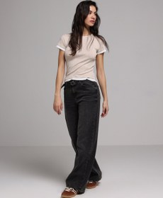 Resim Regular Fit Kadın Siyah Jean Pantolon Colin's