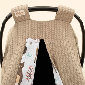 Resim Puset Örtüsü - Çift Taraflı - Taş Örgü - Orman 