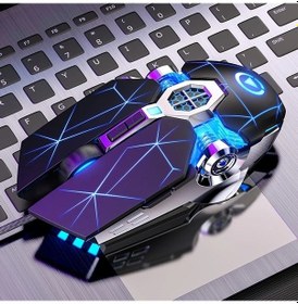 Resim Techbloom Pembe Button Mute Sessiz Ve Sesli Oyuncu Mouse E Spor Gaming Bilgisayar Ve Laptop İçin Gümüş Oymalı Kablolu Fare - 
