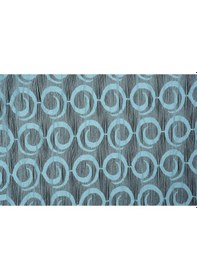 Resim Vakko Model Mavi Renk İp Perde Hazır Düğmeleri Dikilmiş İp Perde 300 270 Cm Mavi 