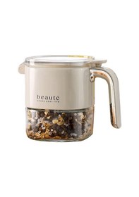 Resim Ezere Nem Geçirmez Büyük Kapasiteli Baharat Kavanozu Krem 