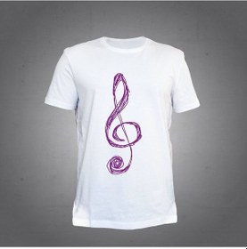 Resim Herşey Nota Sol Anahtar Müzik T-shirt Unisex 001 