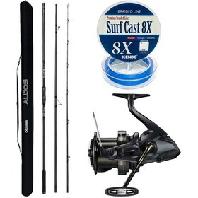 Resim Yekoutdoor Profesyonel Olta Seti Okuma Alijos Surf 435 Cm 100+250 Gr 3 Parça&shimano Makina Speedmaster 14000 Xtd 