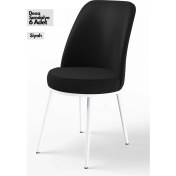 Resim Canisa Concept Canisa Dexa Serisi 1.sınıf Yemek ve Mutfak Sandalyesi 6 Adet Ayaklar Beyaz 