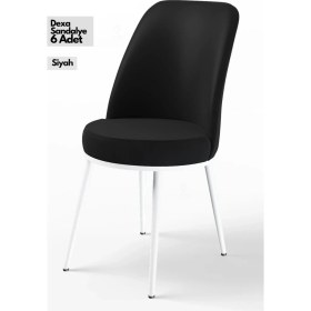 Resim Canisa Concept Canisa Dexa Serisi 1.sınıf Yemek ve Mutfak Sandalyesi 6 Adet Ayaklar Beyaz 