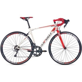 Resim Corelli Sprint Kr300 28 Jant 18 Vites V Fren Yol Yarış Bisikleti Beyaz Kırmızı Gri 54 Kadro 