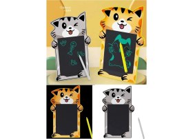 Resim Munico Yaz Sil Ömürlük Çizim Tahtası Pro Kalem Tablet Tatlı Kedi Grafikli 5 Inç Yaratıcı Yazma Çizim Tablet 