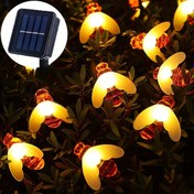 Resim TEENAGE GIRL Güneş Enerjili Arı Dize Işıkları, Yeşil Yapraklı 50 LED Portakal Çiçeği Şekilli Işıklar, Güneş Enerjili ve Düğme Kontrollü, Noel, Şükran Günü, Düğünler ve Dış Mekan Dekoru için İdeal, Aydınlatma Dekorasyonları 