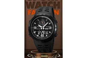 Resim Skmei 1655 Dijital Analog Spor Erkek Kol Saati 