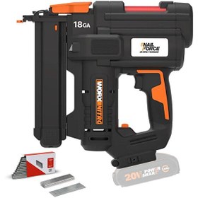 Resim Worx WX844.9 20Volt 16-40mm Profesyonel Şarjlı Zımba Makinesi - 2700 Adet Yedek Zımba (Akü Dahil Değildir) 