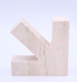 Resim Traverten Ok Kitap Tutucu 