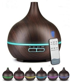 Resim shopwave Hava Nemlendirici 7 Led Işıklı Aromatik Oda Kokusu 550 Ml Kahve Aroma Difüzörü Buhar Makinası 