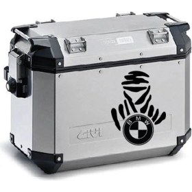 Resim Bmw Desenli Motosiklet Çanta Sticker Etiket Modeli 