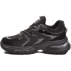 Resim Mc Jamper 2318 Siyah Bağcıklı Yüksek Taban Kadın Sneaker 