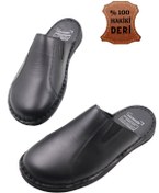 Resim nazenintasarımlar ERKEK İÇ DIŞ HAKİKİ DERİ ORTOPEDİK ULTRA RAHAT İÇ VE DIŞ ORTAM İÇİN UYGUNDUR 