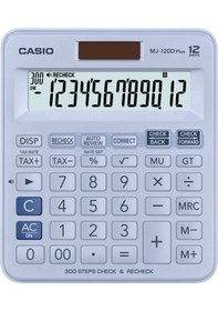 Resim Casio Mj-120dplus-lbwadpw Hesap Makinesi Desktop Gri - Siyah 
