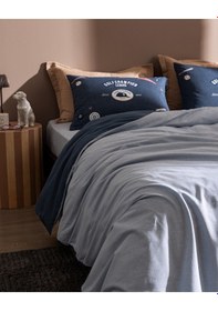 Resim Madame Coco Ruben King Size %100 Pamuk Ranforce Baskılı Nevresim Takımı - Mavi 8684427295465 Mavi 