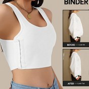 Resim Kadınlar için Dikişsiz Nefes Alabilir Göğüs Bağlayıcı - Karın Kontrolü Zayıflatan İç Çamaşırı, Yoga ve Spor Giyilebilir Sütyen, Yazlık Polyester Şekillendirici Giysi 